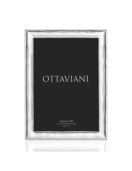 Cornice Ottaviani 1X01A Vibrazioni rettangolare argento 999