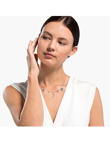 Collana Swarovski donna 5521449 Symbolic Charm mandala fiore cristalli rodio