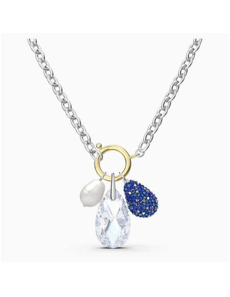 Collana Swarovski donna 5563511 The Elements pendente goccia perla cristalli rodio