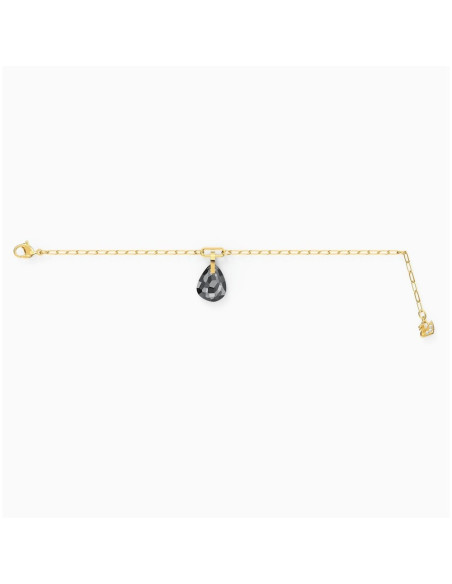 Bracciale Swarovski donna 5566149 T-Bar Collection goccia cristalli grigio oro