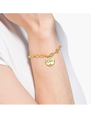 Bracciale Swarovski donna 5572653 The Elements albero della vita dorat