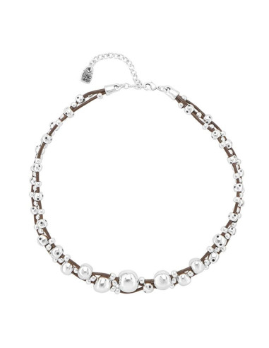 Collana Uno de 50 donna COL1424MTLMAROU Energy Boost girocollo sfere argento