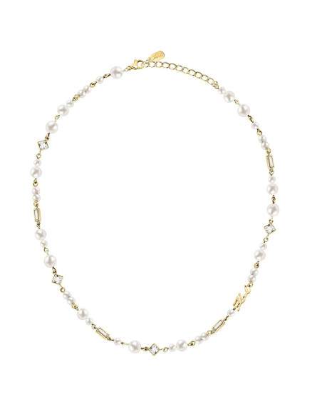 Collana Karl Lagerfeld donna KLAYR17 Pearl acciaio dorato