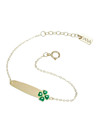 Bracciale Dana bimbo BRBFC01OGSVL13E2 Baby quadrifoglio oro