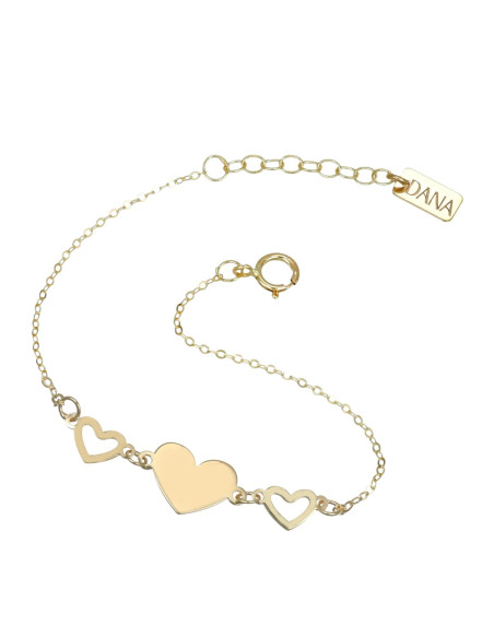 Bracciale Dana bimbo BRBFC23OGL13E2 Baby cuore catena oro
