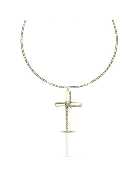 Collana Dana uomo CLUSE58OGL50 Corpus Lux pendente croce oro giallo