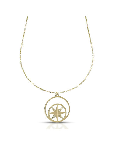 Collana Dana uomo CLUSE25OGL50 Zephyr rosa dei venti oro giallo
