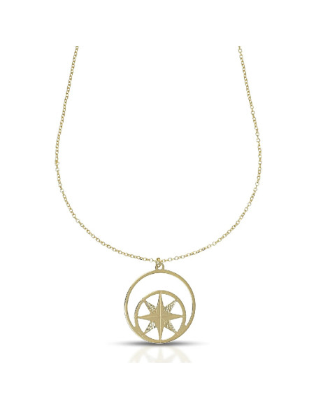 Collana Dana uomo CLUSE25OGL50 Zephyr rosa dei venti oro giallo