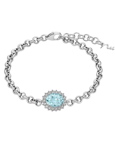 Bracciale Miluna donna BRD1023 Gemma del Cielo topazio argento