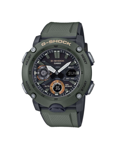 Orologio Casio  uomo GA-2000-3AER G-Shock Carbon Core Guard verde