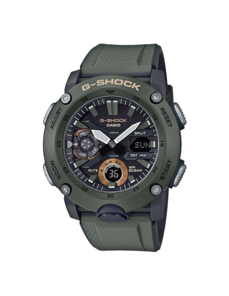 Orologio Casio  uomo GA-2000-3AER G-Shock Carbon Core Guard verde