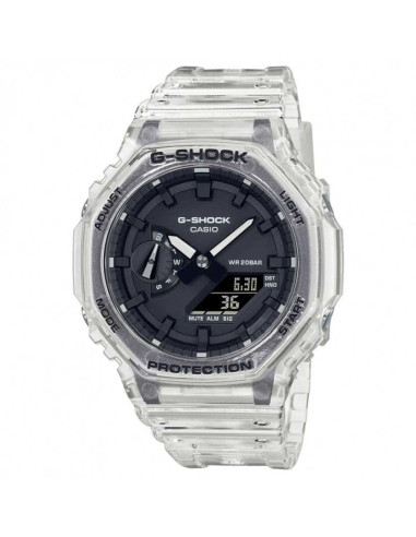 Orologio Casio uomo GA-2100SKE-7AER G-Shock digitale trasparente