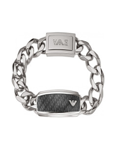 Bracciale Emporio Armani uomo EGA168804019 Signature catena acciaio e carbonio