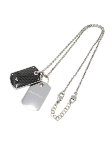 Collana Emporio Armani uomo EGS1601040 Signature pendente nero
