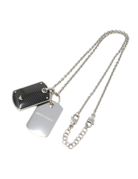 Collana Emporio Armani uomo EGS1601040 Signature pendente nero