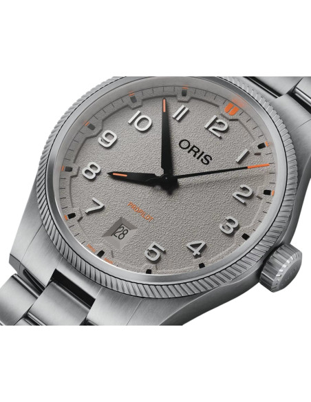Orologio Oris uomo 0173378054163 ProPilot Date grigio