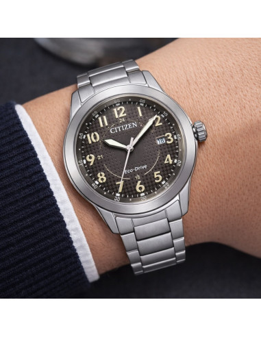 Orologio Citizen uomo AW1870-59H OF Collection Field Eco Drive Grigio