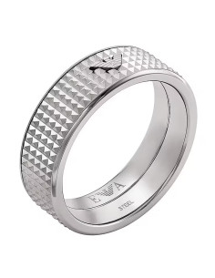 Anello Emporio Armani uomo EGS2988040512 Sentimental fedina acciaio