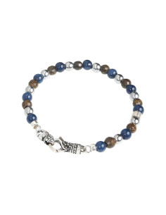 Bracciale Gerba Uomo MOSCH05 Marrone Argento 925 Rodiato