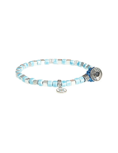 Bracciale Gerba CS08 Silver Ceramic Celeste Argento 925 