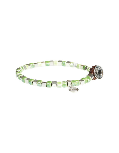 Bracciale Gerba CS04 Silver Ceramic Verde Argento 925 