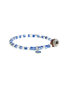 Bracciale Gerba Uomo CS04 Silver Ceramic Blu Argento 925 