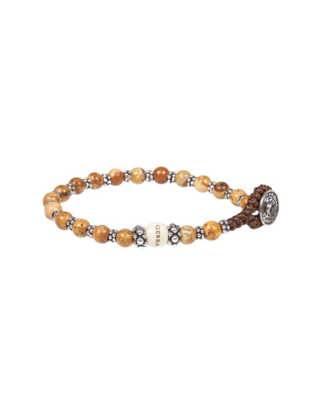 Bracciale Gerba LAB 068 Pietra Paesina e Argento 925 
