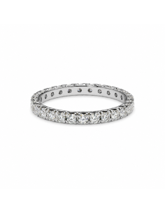 veretta in oro bianco con giro completo diamati 1.35 F IF
