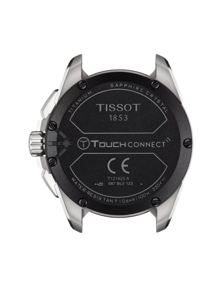 Orologio Tissot uomo T1214204705100 T-touch connect solar 47.5mm nero