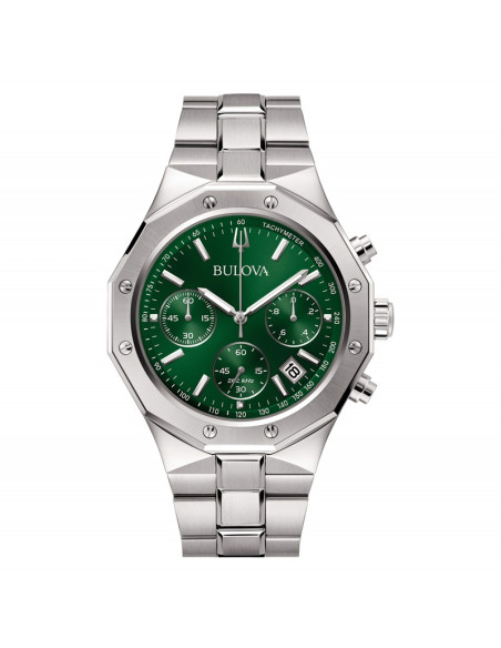 Orologio Bulova uomo 96b409 octagon crono verde 