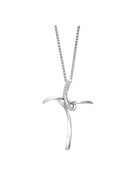 Collana Bliss donna 20068608 Croci oro bianco diamanti