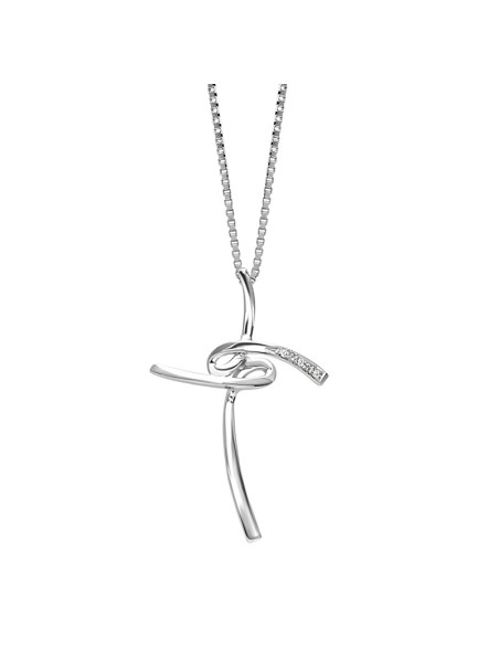 Collana Bliss donna 20068611 Croci oro bianco diamanti Collana Bliss donna 20068611 Croci oro bianco diamanti